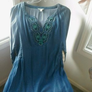 Cato denim blue dress size xl.